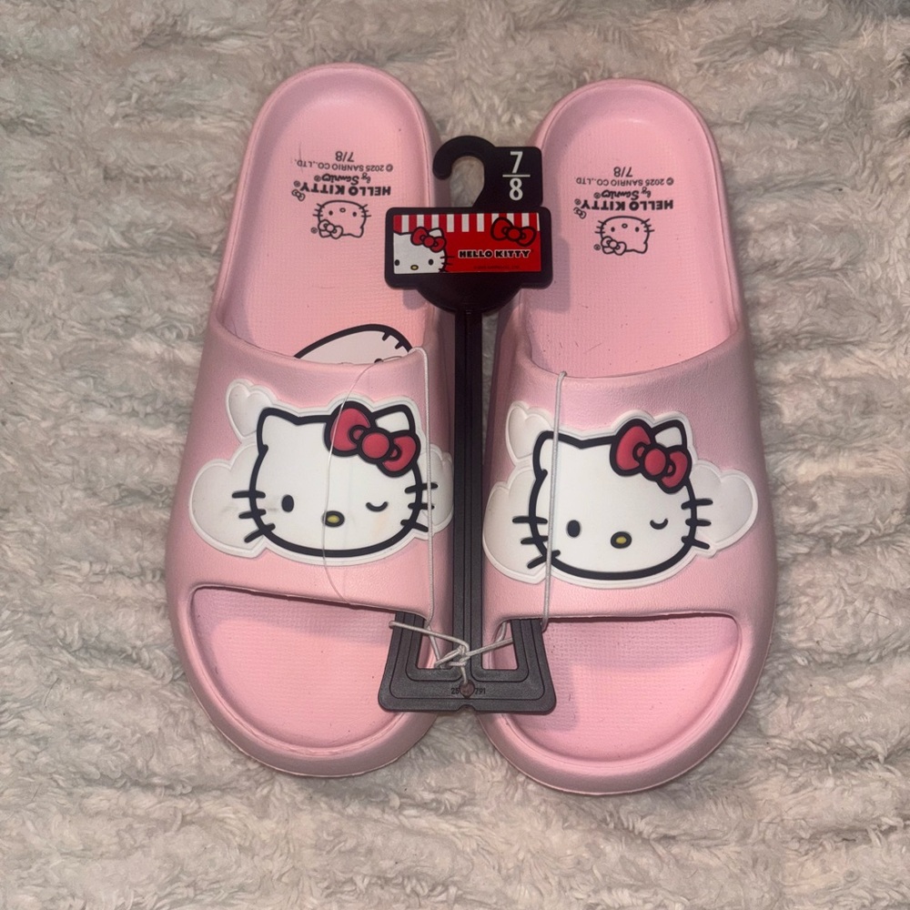 💕 Sanrio Hello Kitty Pink Slide Sandals 💕